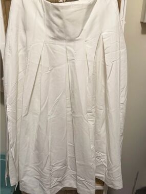 White Pleated Women's Skirt